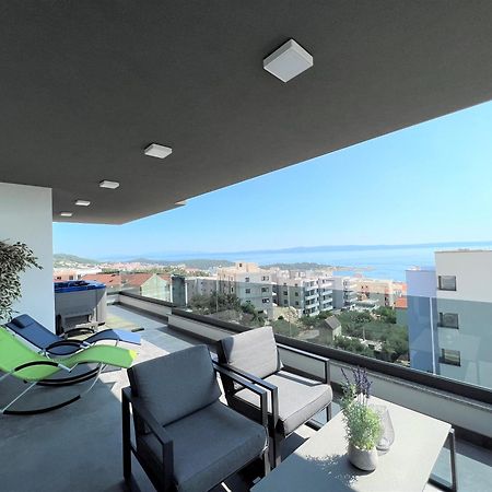 Apartmán Lux Penthouse Panoramic View With Jacuzzi Makarská Exteriér fotografie