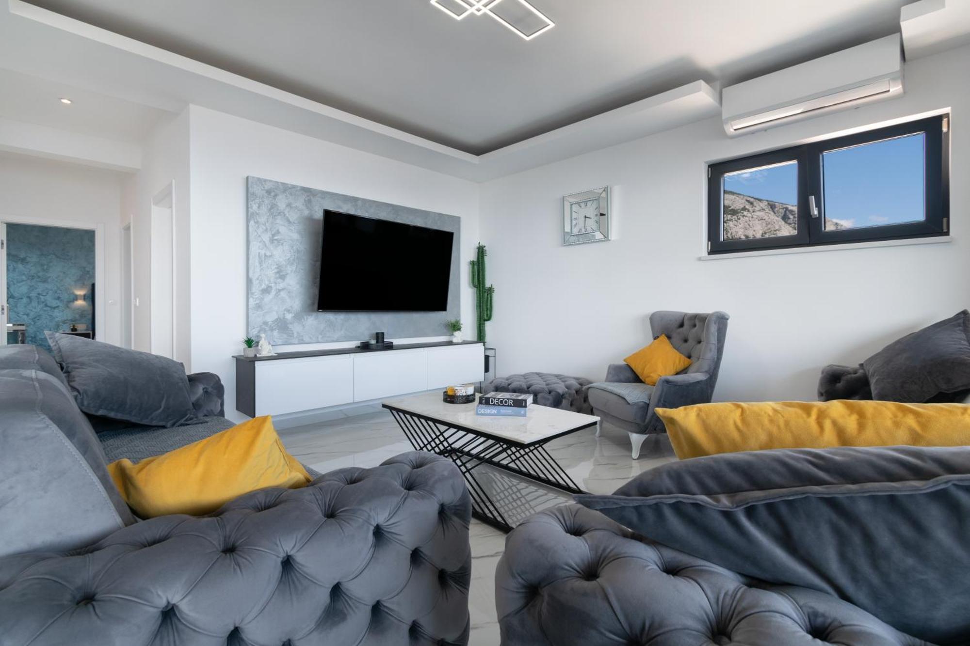 Apartmán Lux Penthouse Panoramic View With Jacuzzi Makarská Exteriér fotografie